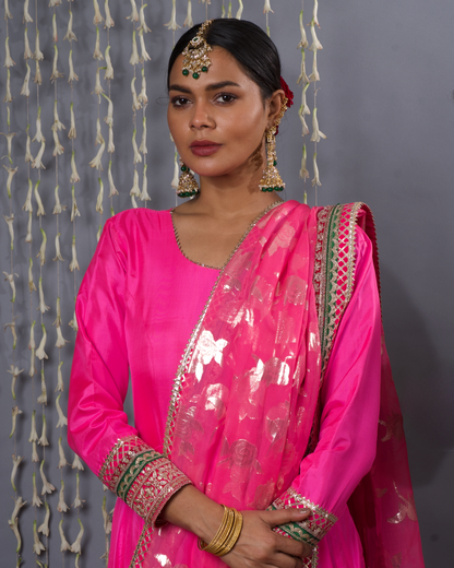 Pink Anarkali Set